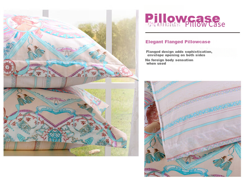 FUANNA Brushed Cotton Multi-Piece Bedding Set - Que Wu Jiang Nan Home Textile Bed Linen 203*229cm 6