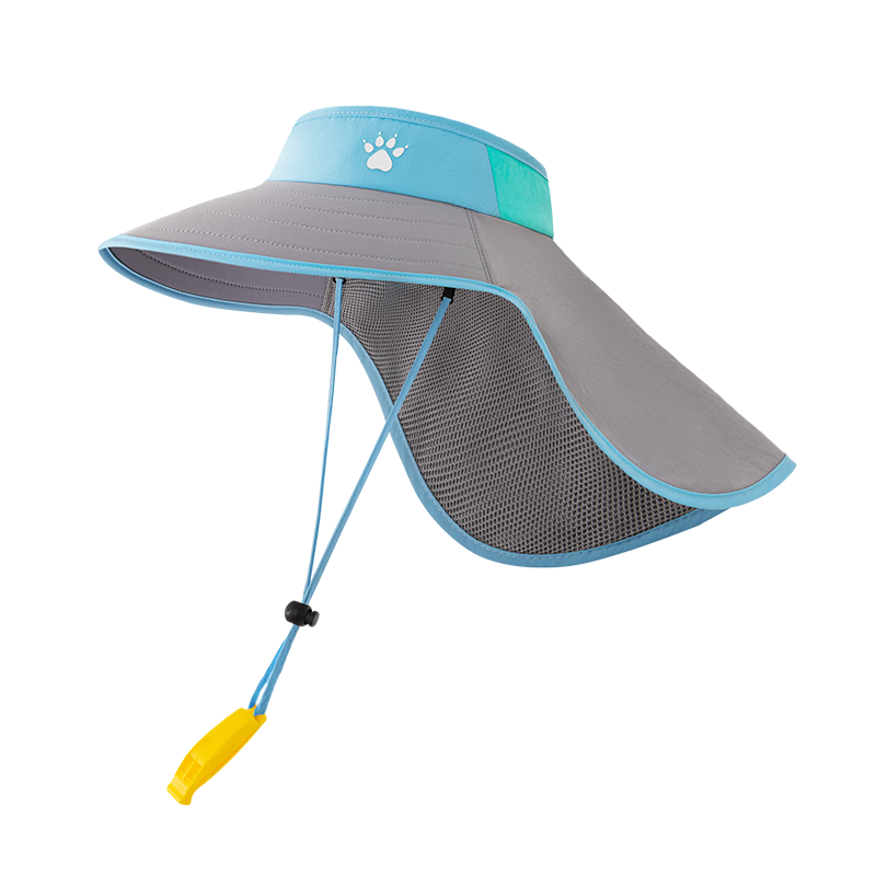 KELME Kids Sun Protection Hat Wide Brim Unisex Children 3-15 Years Open Top Cape Beach Sun Hat