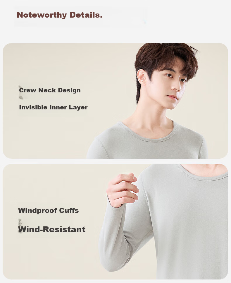 Me feeling Teen Boys Silk 10A Antibacterial Mite-Resistant Autumn Winter Thermal Underwear Set for High School Students Girls 15