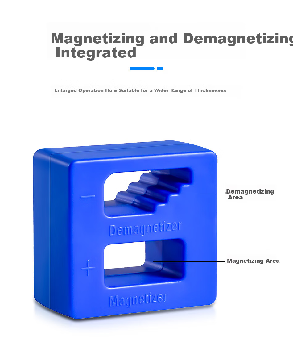 DRATRA Magnetizer Demagnetizer Screwdriver Magnetic Charging Tool Quick Magnetizing Repair Tool Phillips and Flathead Bits 5