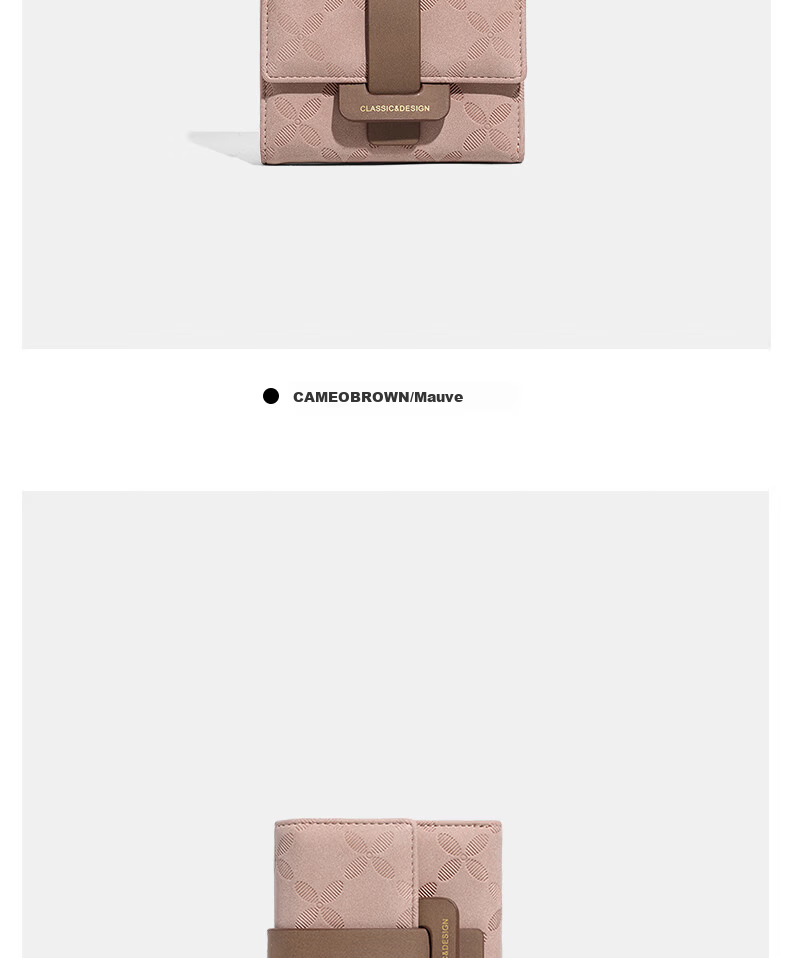YUYULA Women's Short Folding Wallet Multifunctional Card Holder Leather Luxury ID Case Birthday Gift 7