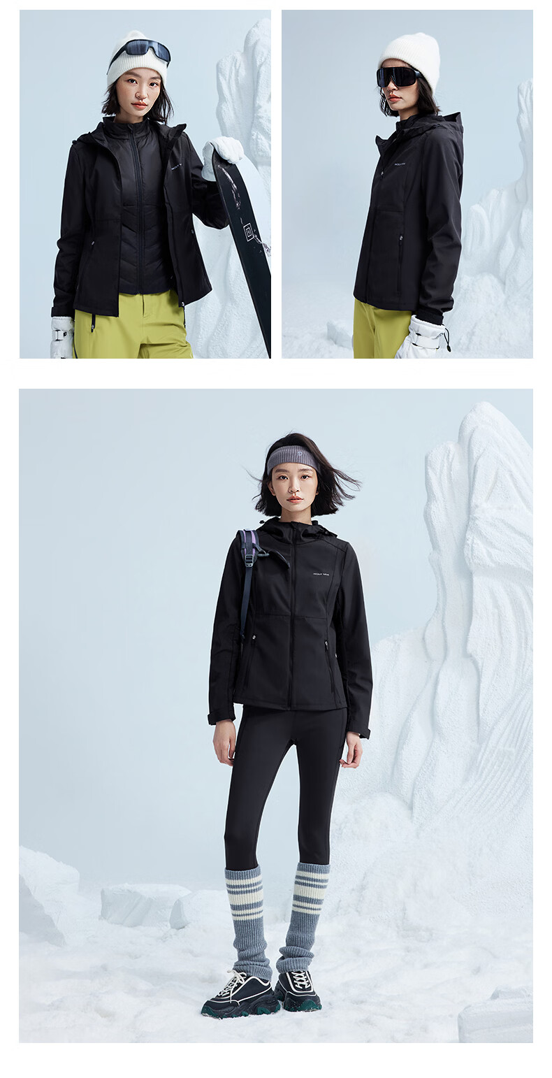 MOLY VIVI Slim Fit Softshell Jacket Women Waist-Cinching Spring Summer Outdoor Windproof Waterproof Sports Hiking Coat Magic Vivi 14