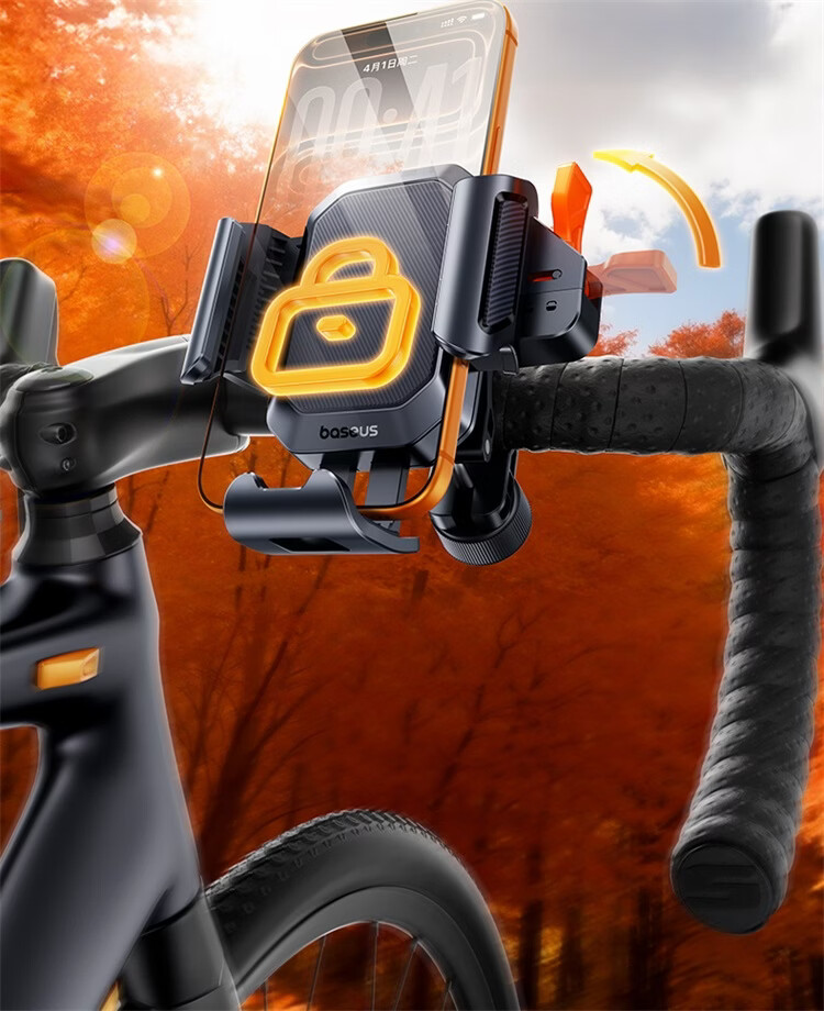 BASEUS Mobile Phone Holder for Electric Bike Riders Bicycle Road Bike Motorcycle Navigation Phone Mount 7