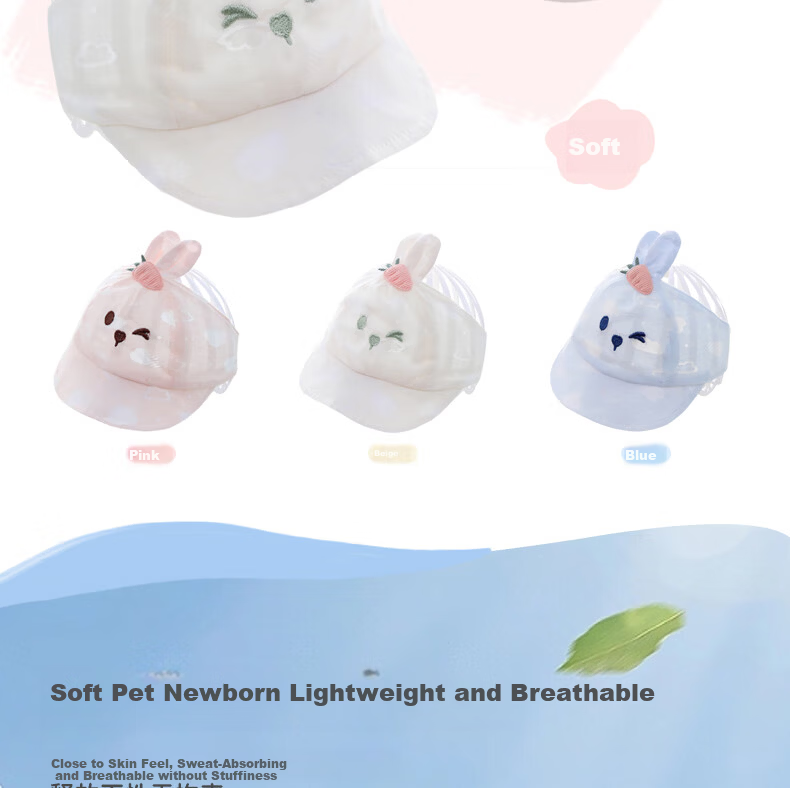 Benaxi Baby Summer Thin Hat Breathable Infant Boys Girls Soft Cotton Cap Newborn Fontanelle Protection Hat Open Top 5
