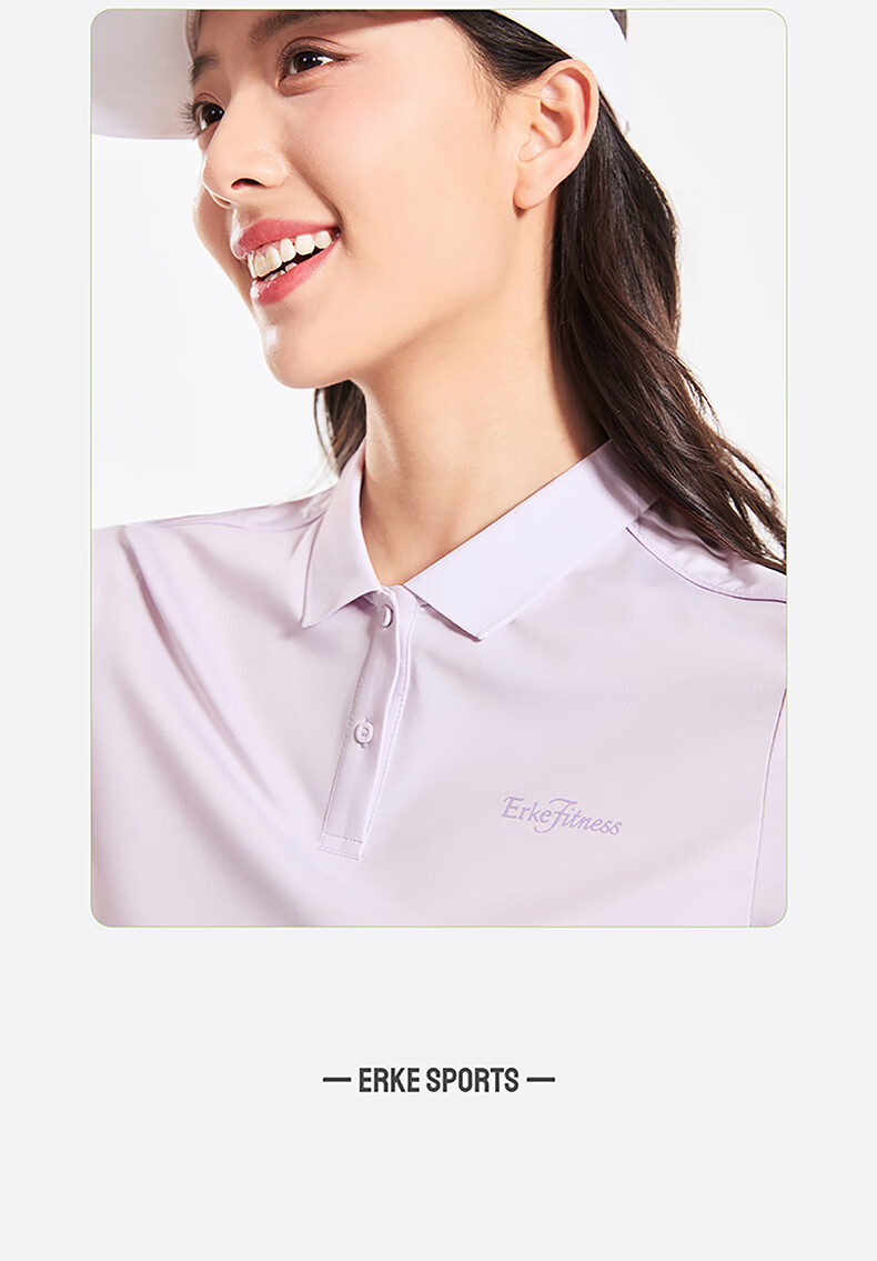 Erke Women's Sports Polo T-Shirt Summer Moisture-Wicking Quick-Dry Short Sleeve Outdoor Sun Protection Casual Business Top 20