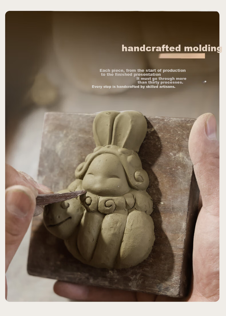 Jitu Workshop Beijing Lucky Rabbit Erye Zodiac Desktop Ornament Office Decoration Souvenir Gift Specialty Handicraft 10