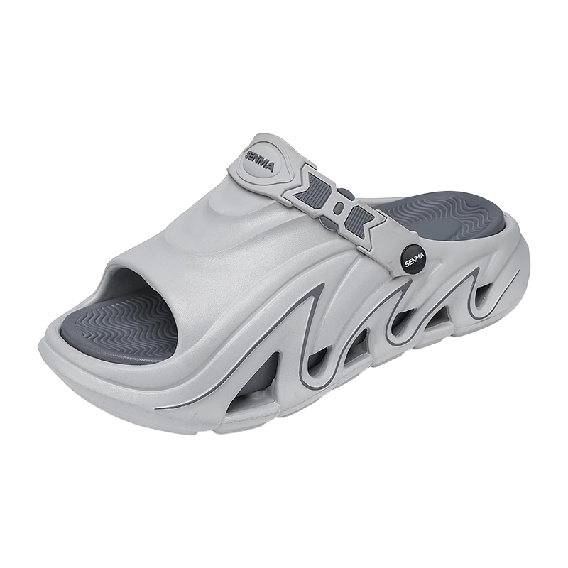 Senma Men's Summer Slippers Anti-Slip Odor-Resistant Soft Sole Flip Flops Comfortable Driving and Beach Sandals