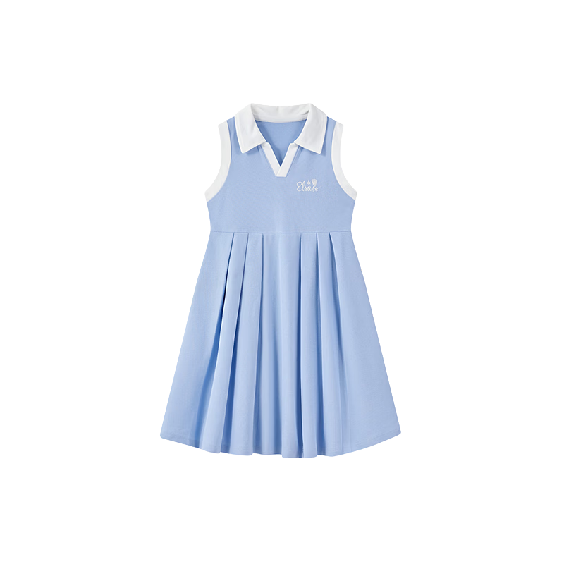 Disney Kids Dress Girls Summer 2026 New Stylish Princess Style Dress Children's Clothing