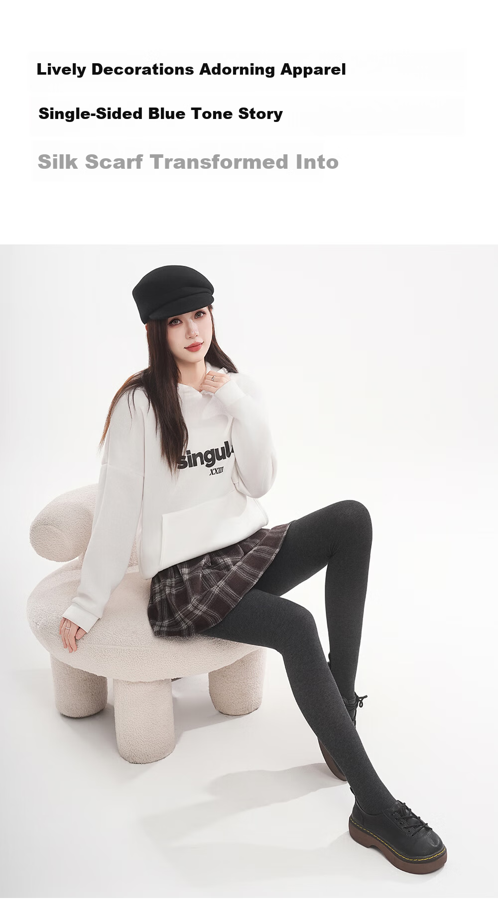 Mianxiang Weilai Wool Leggings Autumn Winter Women Thickened Fleece Slim Vertical Stripe Tights 13