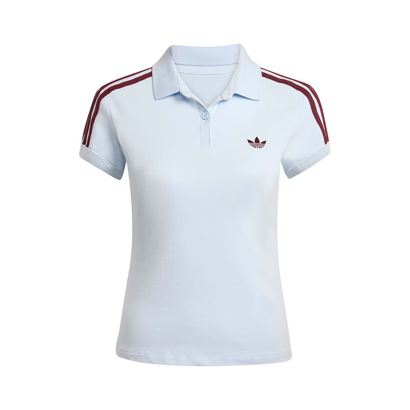Adidas Originals Women's 3S POLO Short Sleeve Polo KD3698 Crystal Blue M 6
