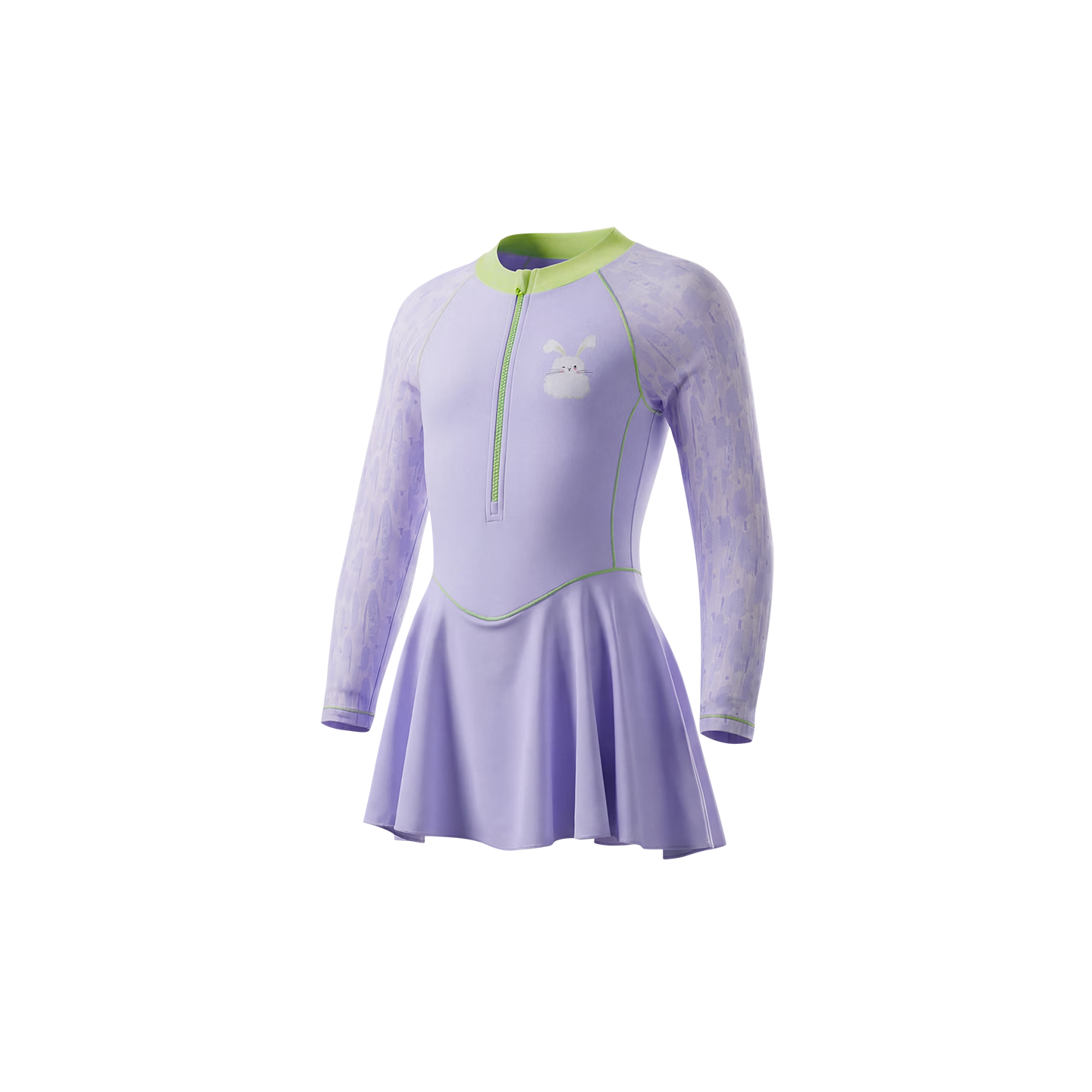 361° Kids Girls One-Piece Long Sleeve Skirted Swimwear Princess Dress Swimsuit