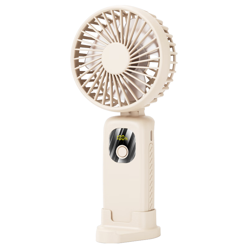 Calayo Handheld Mini Fan Desktop Neck Hanging Long Battery Life Foldable Portable Rechargeable High-Speed Low Noise Outdoor Office Student Dorm Small Fan 3600 Blue
