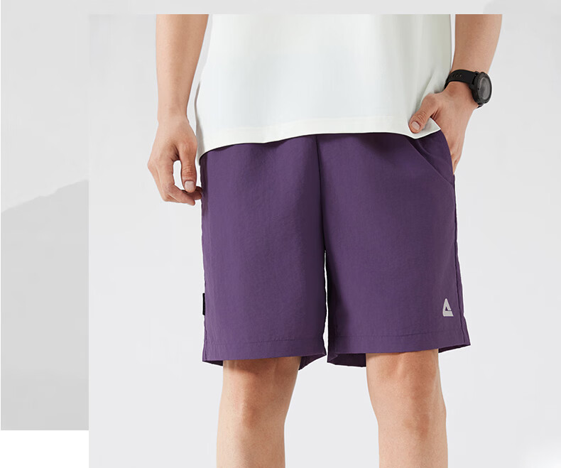 Peak Quick-Dry Sun Protection Men's Loose Water-Repellent Five-Point Sports Running Outdoor Shorts DF362040 22