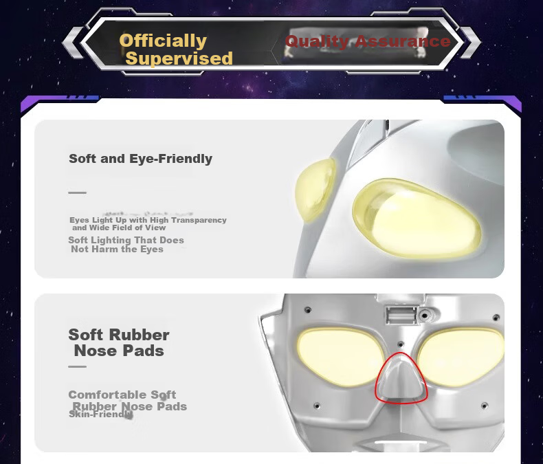 ULTRAMAN Official Zero Ultraman Mask with Light and 15 Sounds Kids Toy Boys Gift Box Birthday Present 20
