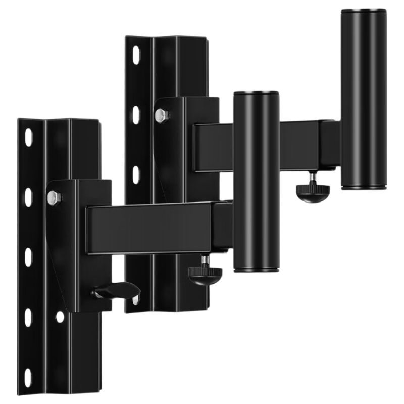 SAST Professional Audio Wall Mount Bracket Speaker Hanger Universal Portable Thickened Adjustable Telescopic Speaker Stand Pair Without Expansion Screws