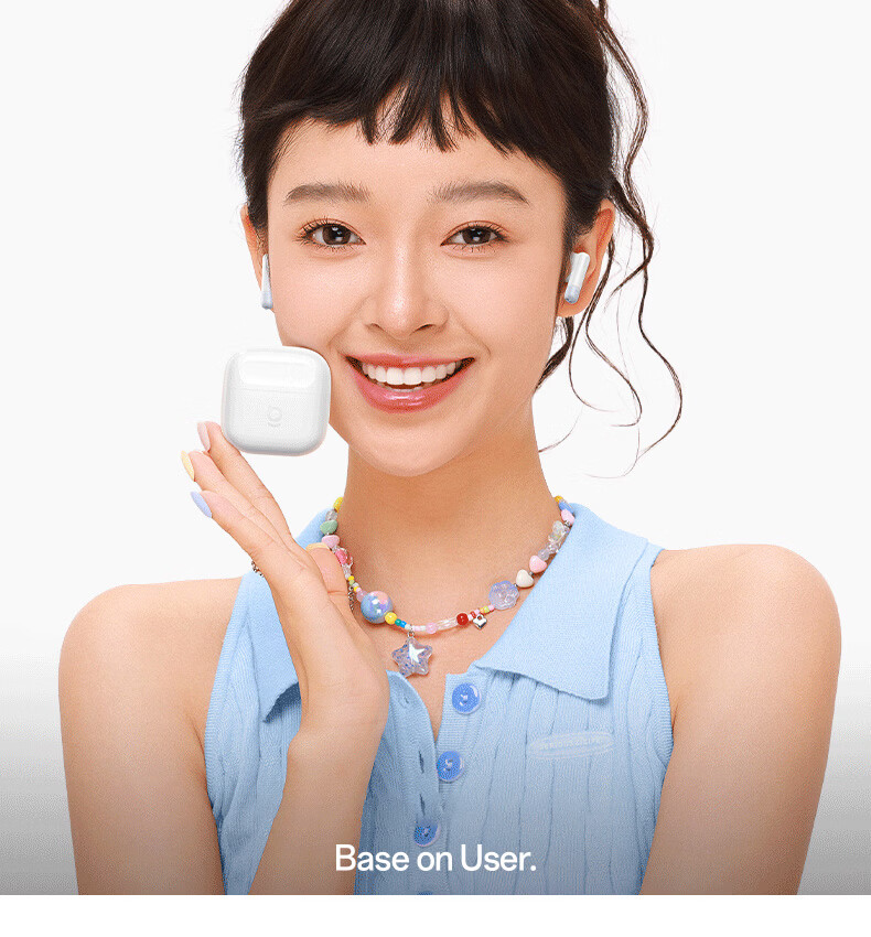 Baseus BS2 Lite Semi-In-Ear True Wireless Earbuds Comfortable Bluetooth Music Sports Earphones Low Latency for Apple Huawei Vivo Honor Phones Gift 2