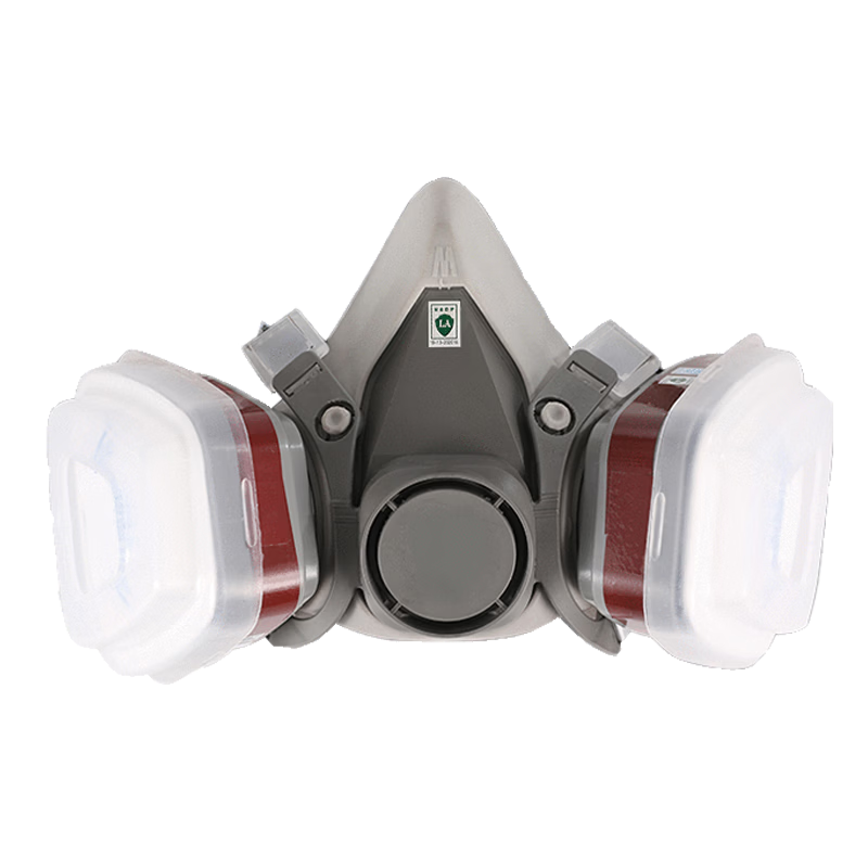 Hulidun CF6200 Gas Mask Respirator Dustproof Toxic Gas Protection Pesticide Industrial Spray Renovation Dust CF6200 Half Facepiece + No.3 Filter Cartridge