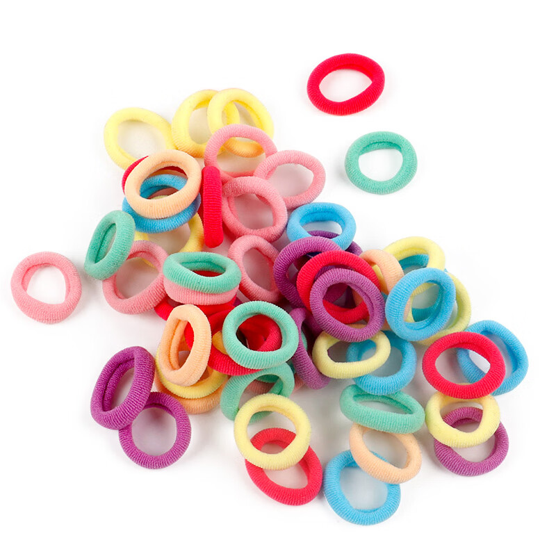 MEIFUYU Candy Color Seamless Children's Hair Ties 200pcs Small Elastic Hair Bands WH7205