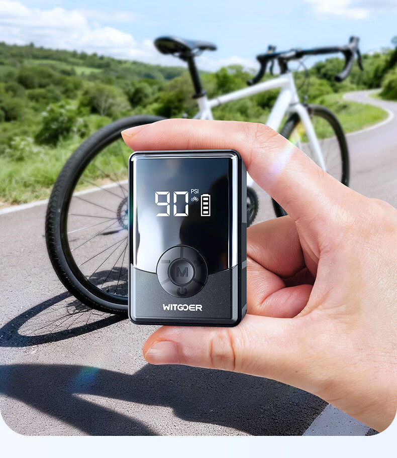 Zhiguozhe Bicycle Air Pump Portable High-Pressure Road Bike Inflator Electric Vehicle Wireless Pump 7