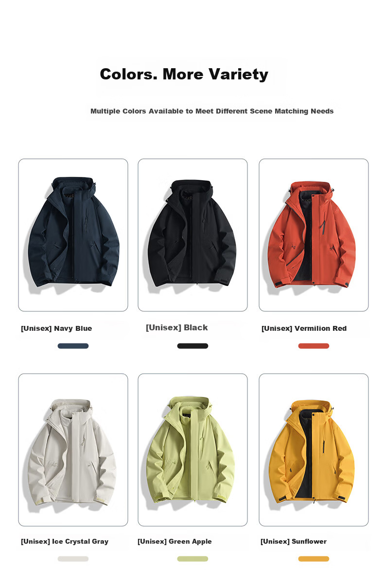 JEEP SPIRIT Men's 3-in-1 Waterproof Outdoor Mountaineering Jacket Women's Light Army Green/Dark Army Green M 8