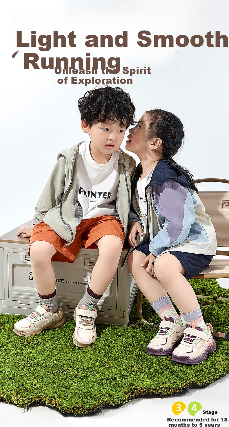 Ginoble Spring Autumn Soft Sole Baby First Walking Shoes Toddler Boys Girls Infant Functional Shoes GW1786 Blue Night 2