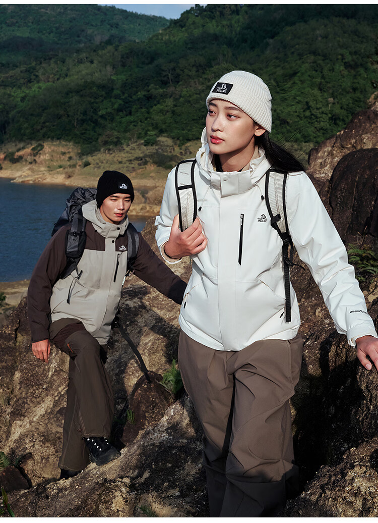 Pelliot Mountain Classic 3.0 3-in-1 Waterproof Jacket Spring Autumn Unisex Warm Coat 125301055 Purple L 16