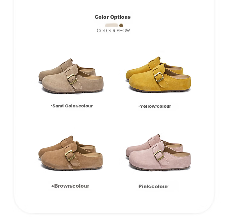 La Chapelle Women's Birkenstock Style New Open Toe Slip-On Casual Half-Sandal Shoes SLX216 Brown Size 37 7