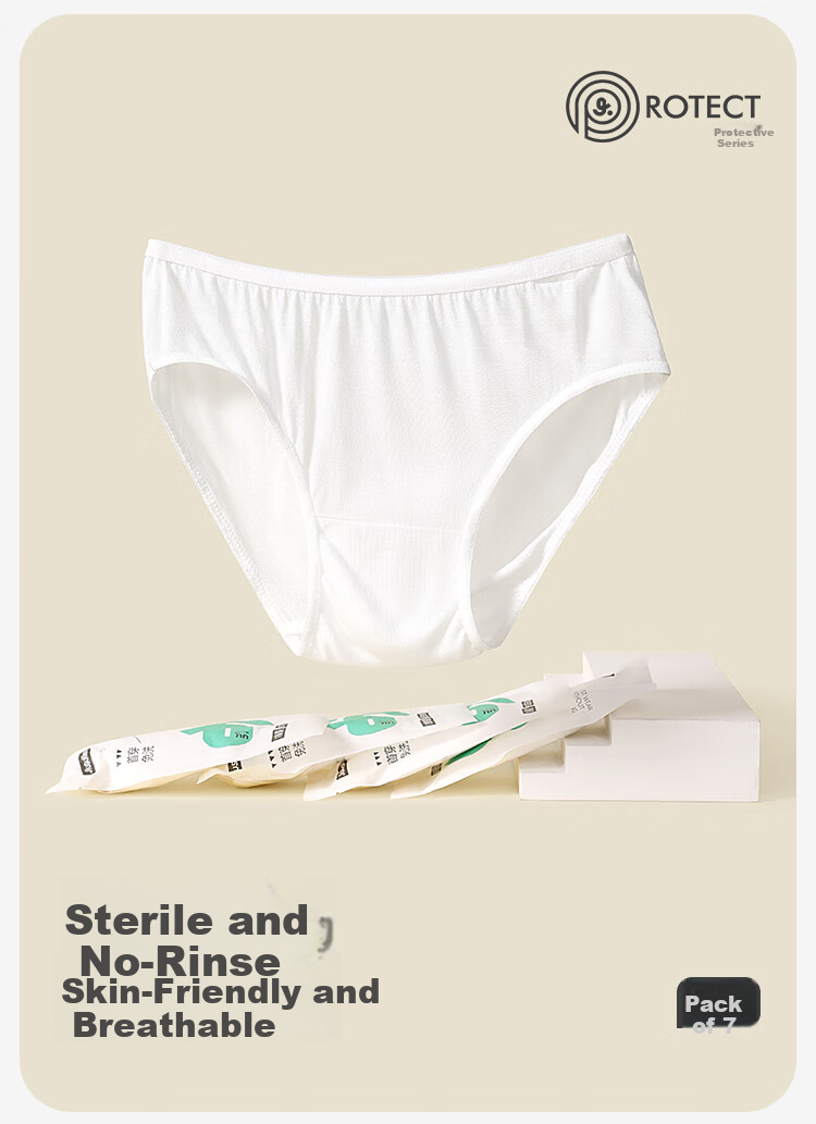 Jiusuiban Lyocell Daily Disposable Children's Underwear Girls Disposable Panties Travel School Period Triangle Shorts 1