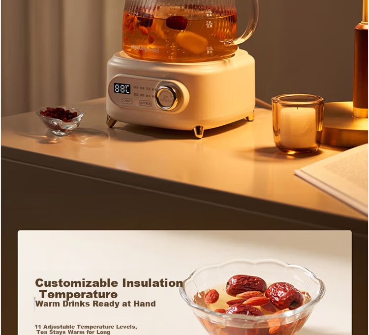 Joyoung 1L Household Electric Kettle Multifunctional Tea Maker Pure Glass Health Pot Constant Temperature Electric Water Boiler 24H Reservation K10D-WY107 22