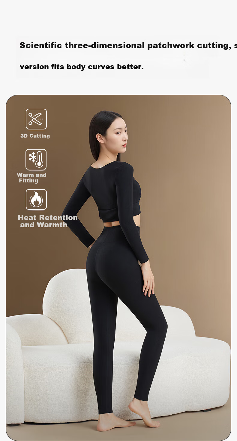 Herbal Original Thickened Thermal Pants Women's Autumn Base Layer Derong Heat-Generating Cashmere Protein Seamless High-Waist 10A Antibacterial Thread Pants 6