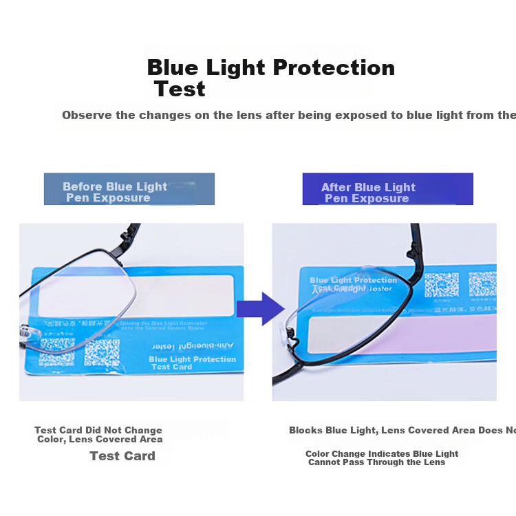 Mr. Pu Photochromic Blue Light Blocking Reading Glasses Unisex Memory Titanium Multifocal +3.5 Diopters (Ages 70+) 6