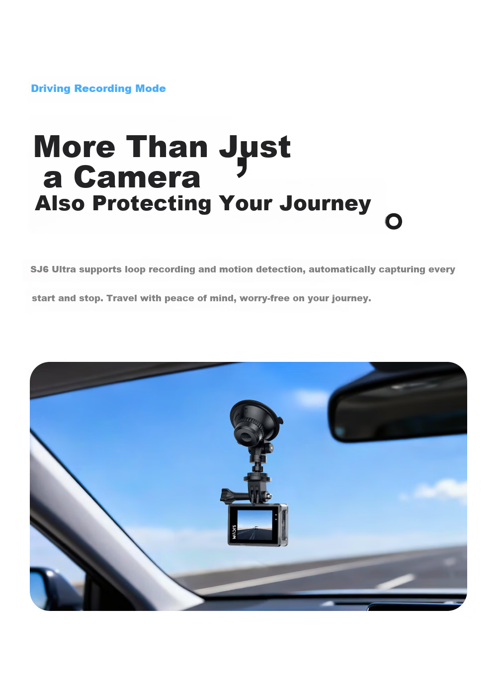 SJCAM SJ6 Ultra 4K Vertical Shooting Action Camera Horizon Stabilization Voice Control Motorcycle DVR Fishing Outdoor First-Person Pre-Recording Vlog 32GB 12