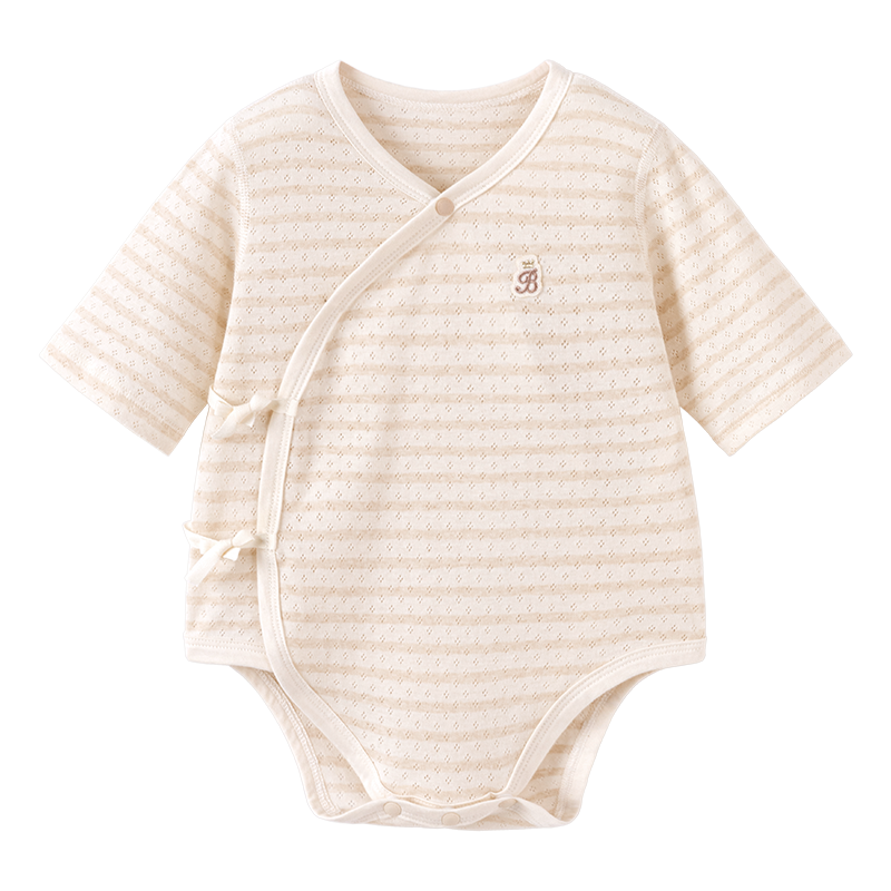 Babylove Organic Natural Hypoallergenic Newborn Bodysuit Summer Thin Breathable Cotton Triangle Romper
