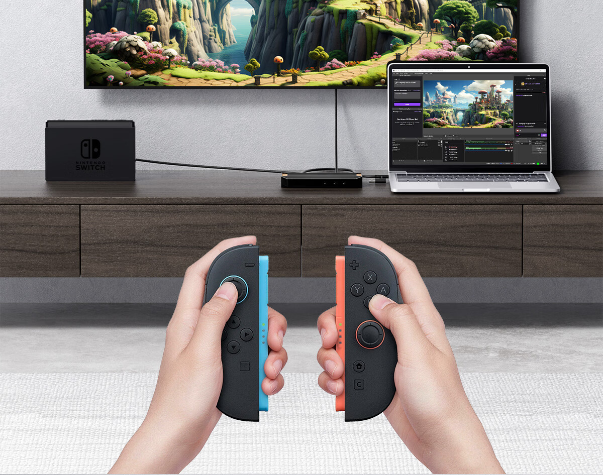 Haibeisi 4K60Hz Video Capture Card Live Streaming Capture Device for Switch 2/PS5/iPad Gaming Mobile Phone Camera Recording HD HDR Loop-out HDMI Capture Box 20