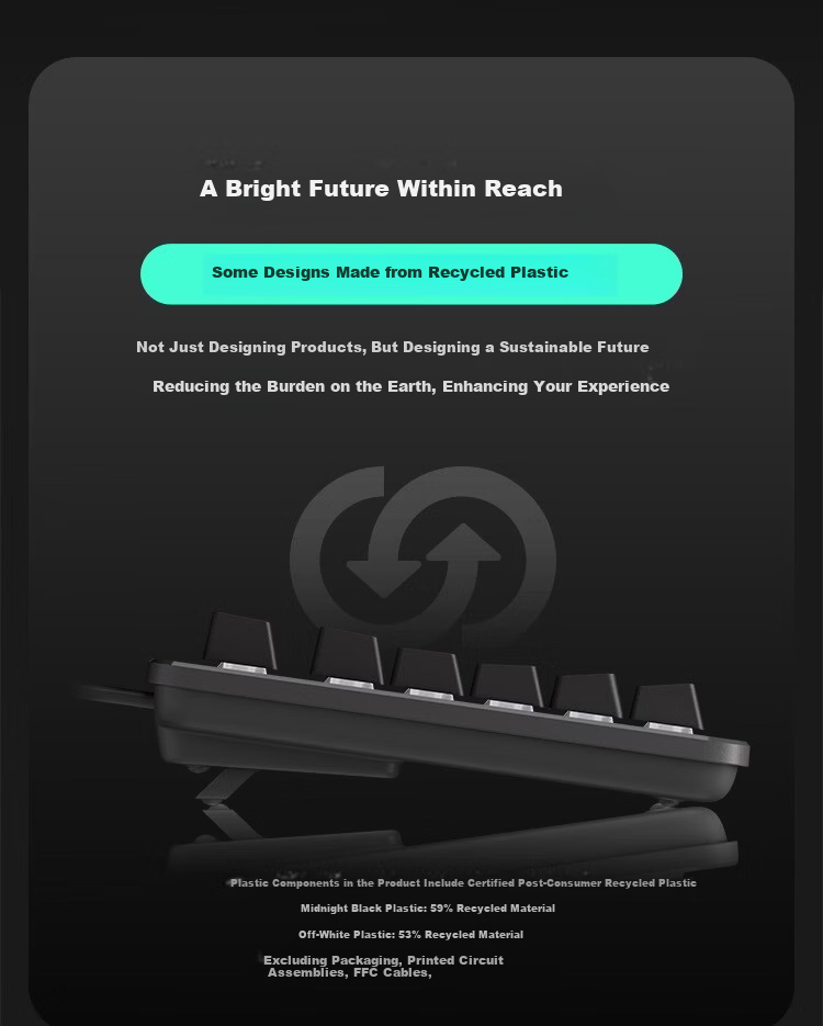 Logitech K848 Wired Keyboard 2026 Edition - Wired Connection - Black - Crystal Switch - Non-Silent - 97 Keys 8