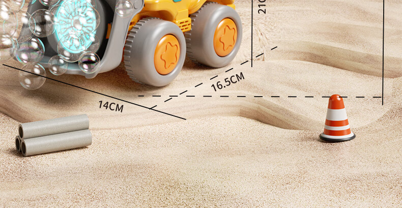 Dimanqi Children's Excavator Bubble Blower Walker Baby Push Toy Birthday Gift for Children's Day 12