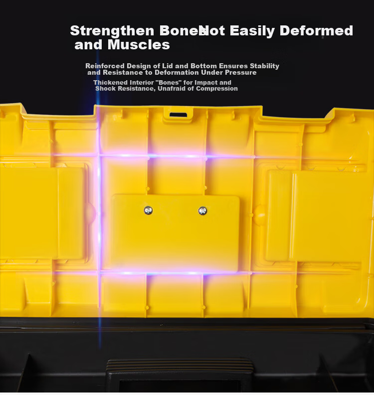 TOPFORZA 14-inch Heavy-Duty Durable Household Toolbox Multifunctional Repair Storage Box SB-2901 6