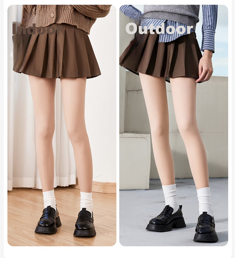 Herbal Original Color 2-Pack Bare-Leg Sensation Slimming Tights for Women Spring Summer Anti-Snag Skin-Enhancing Pantyhose 5