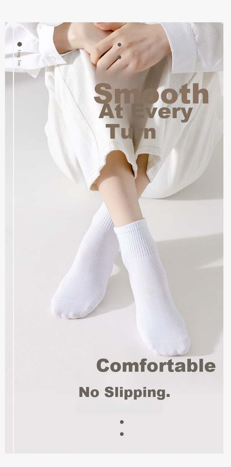 VICTORIATOURIST 10 Pairs Women's Sports Casual Cotton Socks Spring Summer Breathable Running Short Tube Sweat-Absorbing Odor-Resistant Solid Color Socks 8