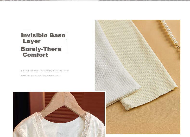 DUOQINGMAO Thermal Underwear 2025 Autumn Winter New Silk Cashmere 10A Antibacterial Slim Fit Waist Enhancing Champagne 2XL 48
