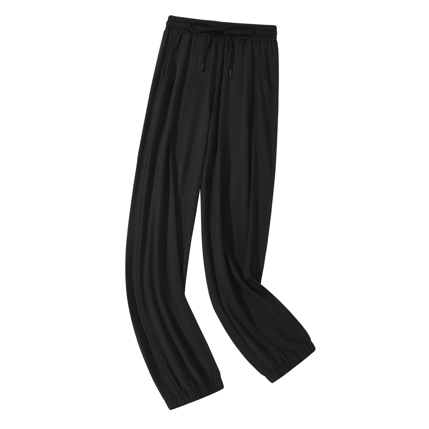 MINISO Ice Silk Women's Pants 2026 New Summer Thin Casual Versatile Sports Joggers for Petite Cool Quick-Dry Cuffed Pants