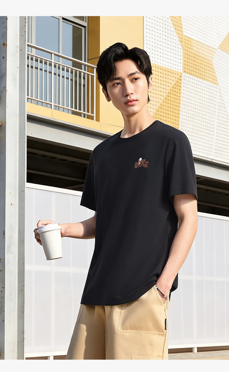 ERKE x Qizai Collaboration Summer Ice Feel Loose Fit Outdoor Sports Casual T-Shirt 9