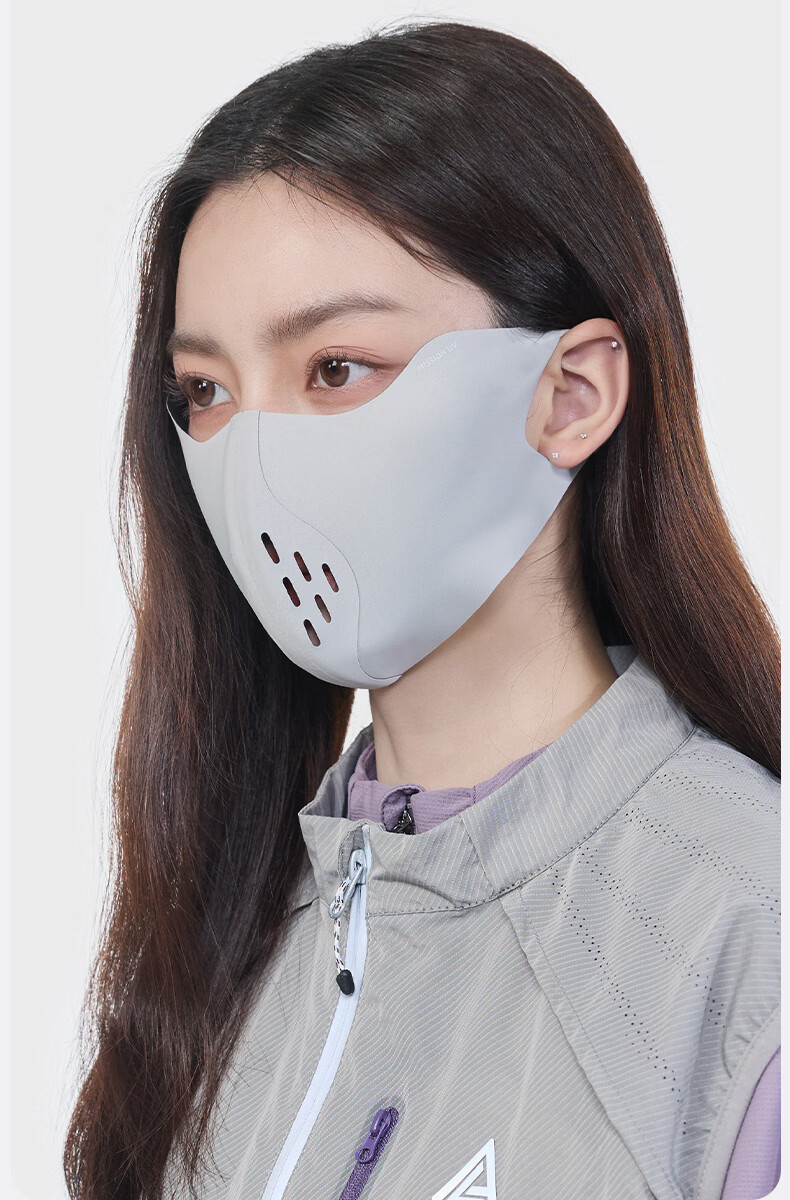 MISSION UV Ice Silk Sunscreen Mask for Women Summer UV Protection Sunshade Cycling Eye Protection Breathable 3D Full Face Sun Protection Mask 8