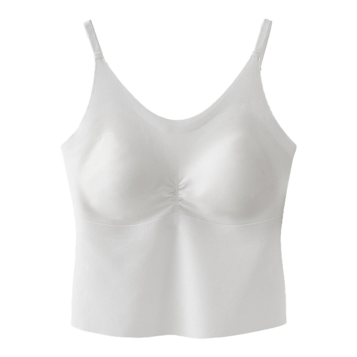 MiiOW Silk-Blend Camisole for Women, Modal Ice Silk with Built-In Bra Pads, Thin Strap Undershirt Bralette