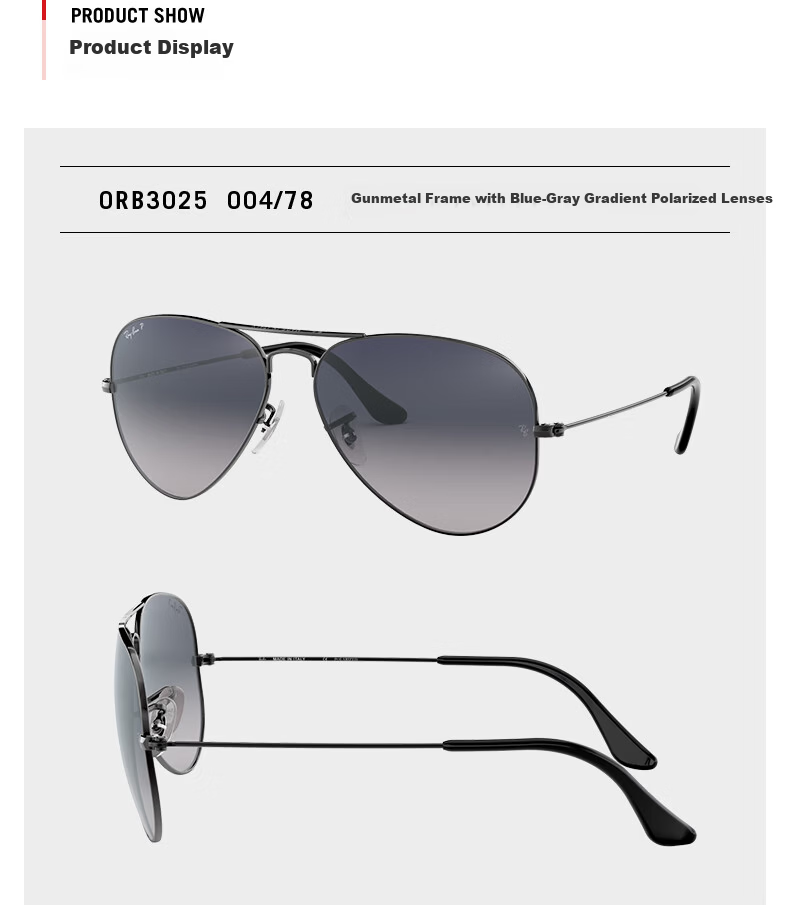 Ray-Ban Classic Aviator Series Sunglasses Driving Cycling Outdoor Glasses Unisex 0RB3025 Gift 9
