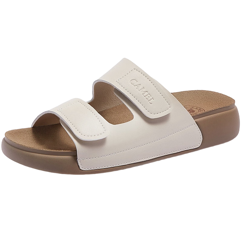 CAMEL Outdoor Soft Loafers 2.0 Thick Sole Velcro Birkenstock Sandals L26M504019A Beige (Leather) Size 38