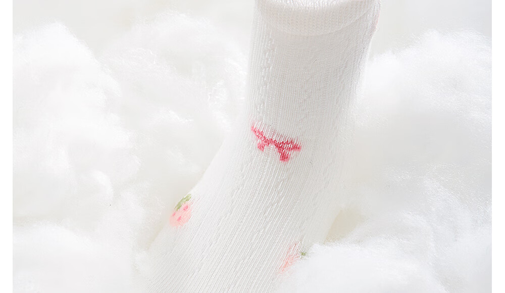 Betis Children's Socks 0-1 Year Summer Thin Breathable Baby Girl Mid-Calf Soft Lace Princess Socks 7