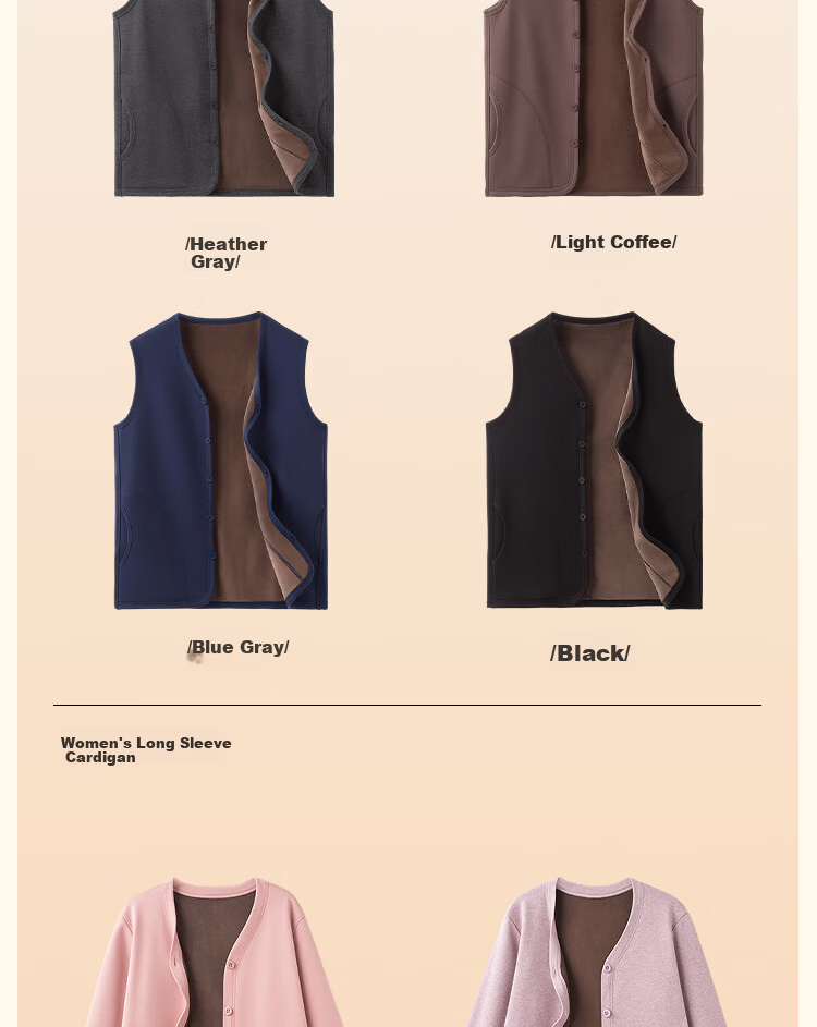 MiiOW Men's Thermal Underwear Fleece Thickened Warm Long Sleeve Cardigan Outerwear Basic Base Layer Top for Men 21