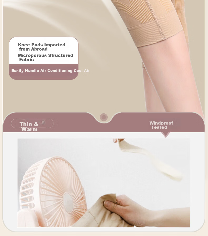 DISHU Women's Knee Brace for Arthritis Warmth Old Cold Leg Support Meniscus Ligament Patella Injury Medical Knee Support Sleeve 7
