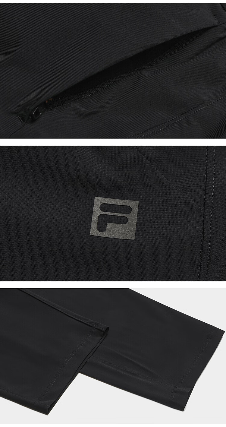 FILA Official Men's Knitted Long Pants 2026 Summer Cooling Sun Protection Fitness Straight-Leg Sports Pants 39
